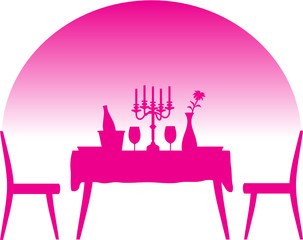 TABLE PREPAREE ET SERVIE