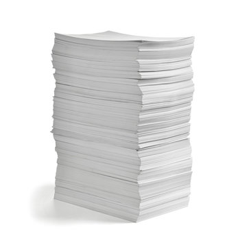 stack of papers documents office business
