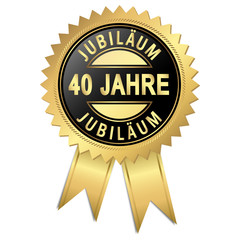 Fototapeta premium Jubiläum - 40 Jahre