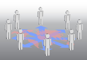 symbolic illustration for social network