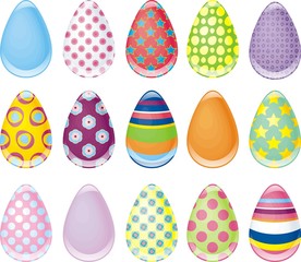set of Easter eggs