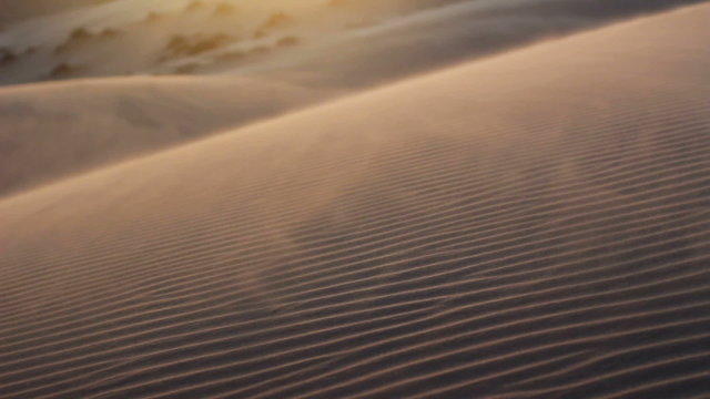 Sandstorm in desert