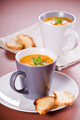 Cups Of Carrot Soup
