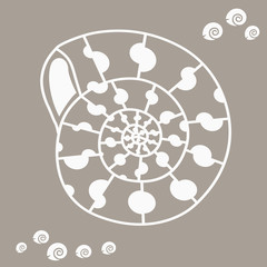 Underwater shell piece