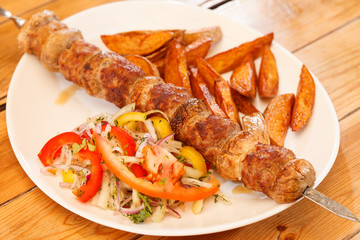 kebab on skewers