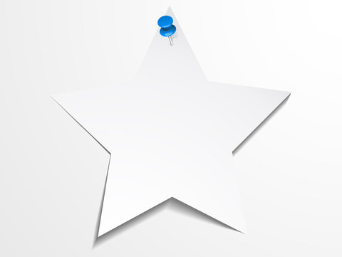 White paper star template