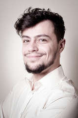 Fototapeta premium stylish modern guy with white shirt