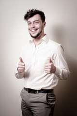 stylish modern guy with white shirt