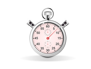 chronometre aiguille rose