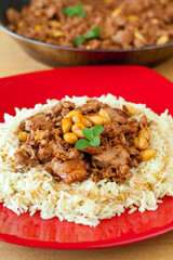 migdały ryż mięso mięta © JoannaTkaczuk