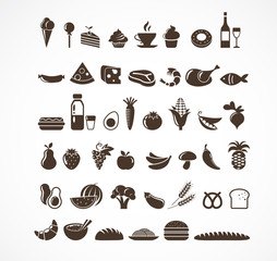 Food icons and elements