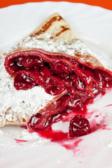 pancakes with cherries