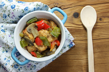 Chicken and  vegetables