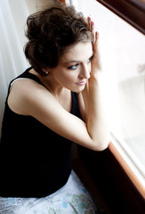 Naklejka premium Pregnant woman