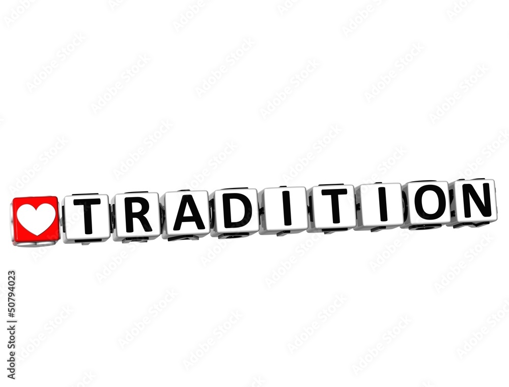 Poster 3d love tradition button click here block text