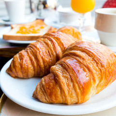 coffee and croissants