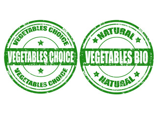 Vegetables choice-stamps