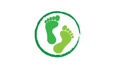 Concept pieds vert