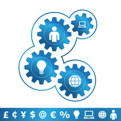 Engranajes concepto de negocio