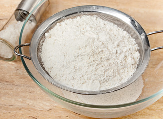 Preparing food flour