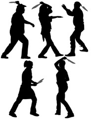 Knife Thrower Silhouette