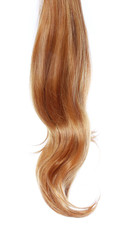 wavy brown hair over white background - 50799065