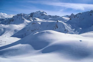 Verduisterende gordijnen Tignes et Glacier Grande Motte © barbibouille