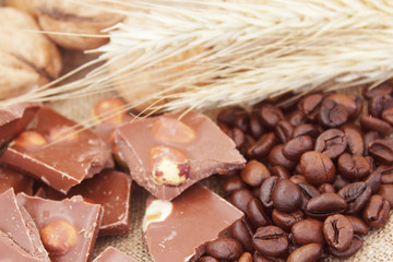 Coffee grunge background