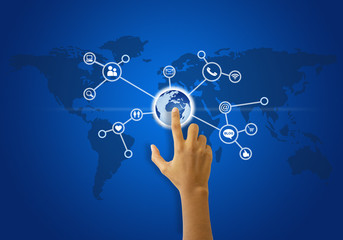 Social network touchscreen