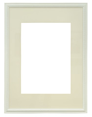 Obraz premium wooden frame for painting or picture on white background with cl
