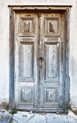 Old wooden door