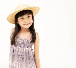 Happy little asian girl 