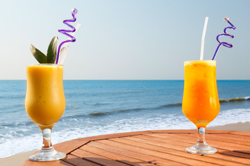 pineapple, mango and passion fruit juice