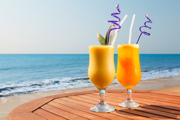 pineapple, mango and passion fruit juice