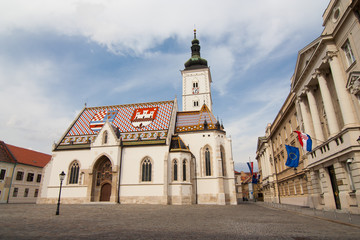 Fototapeta na wymiar St Mark kościół w Chorwacji
