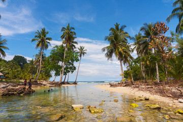 Beach on the island Biak, Cenderawasih Bay, Papua