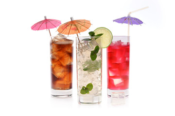 cocktail in wineglasses