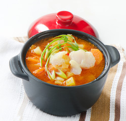 Fish Soup with vegetables