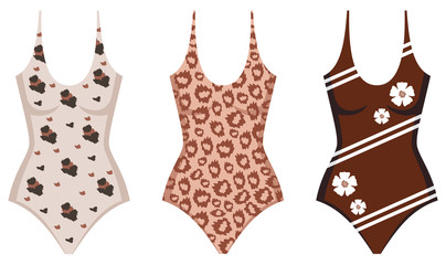 Three swimming suits