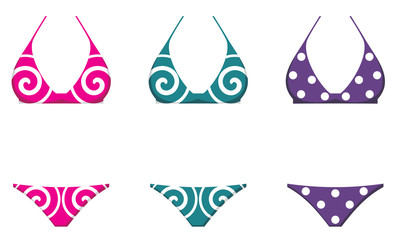 Three swimming suits