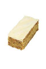 Carrot cake slice.