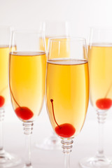 Champagne And Cherry Glasses