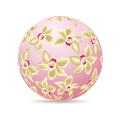 orchidee, orchideen, pink, floral, kur,  wellness, ball, vektor