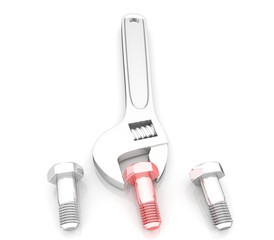 wrench key and bolt
