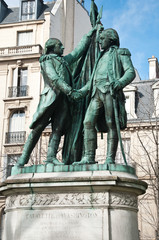 Statue de Lafayette et Washington