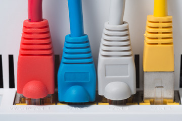 Patchkabel Cat5 am Hub