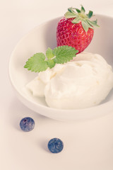 quark with strawberries
