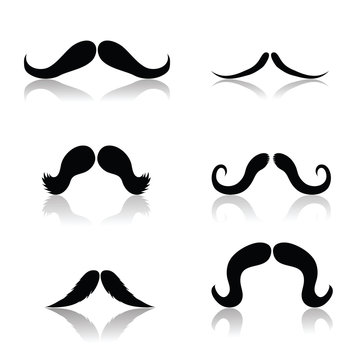 Set of Mustaches