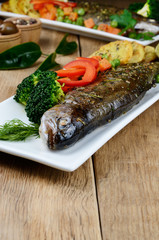 Baked trout