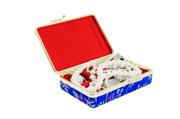 Casket with jewelry